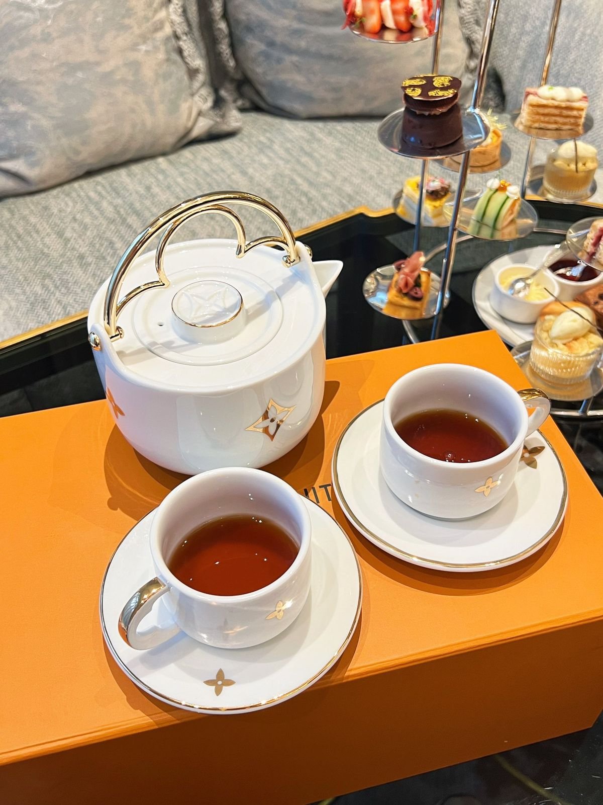 Louis Vuitton LV  Tea set for two people - Louis Vuitton Kitchen and Dining | Aleppo Gift UAE